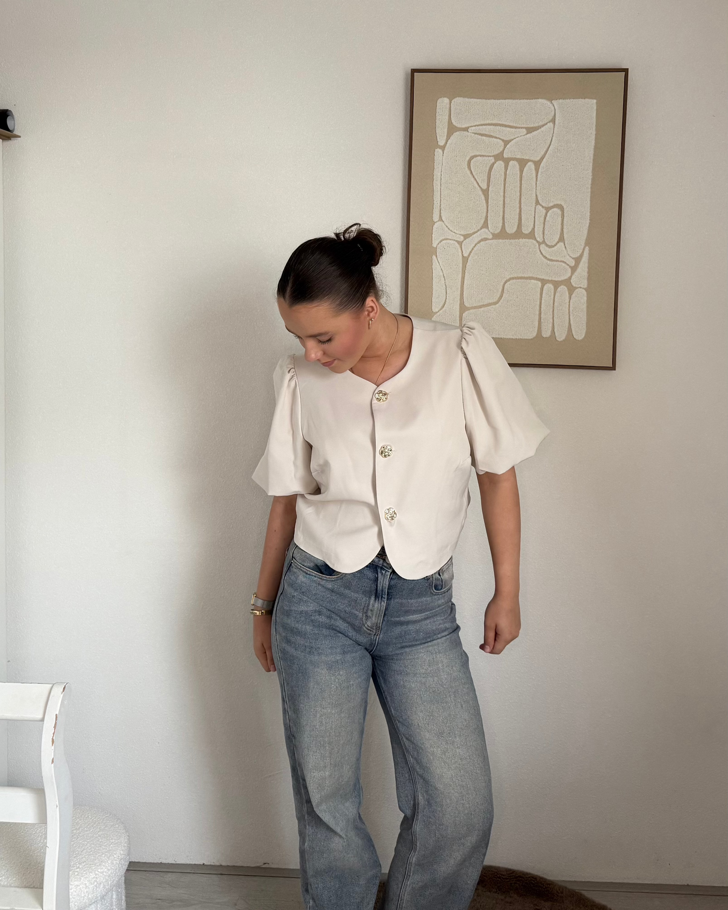 sophia top - creme