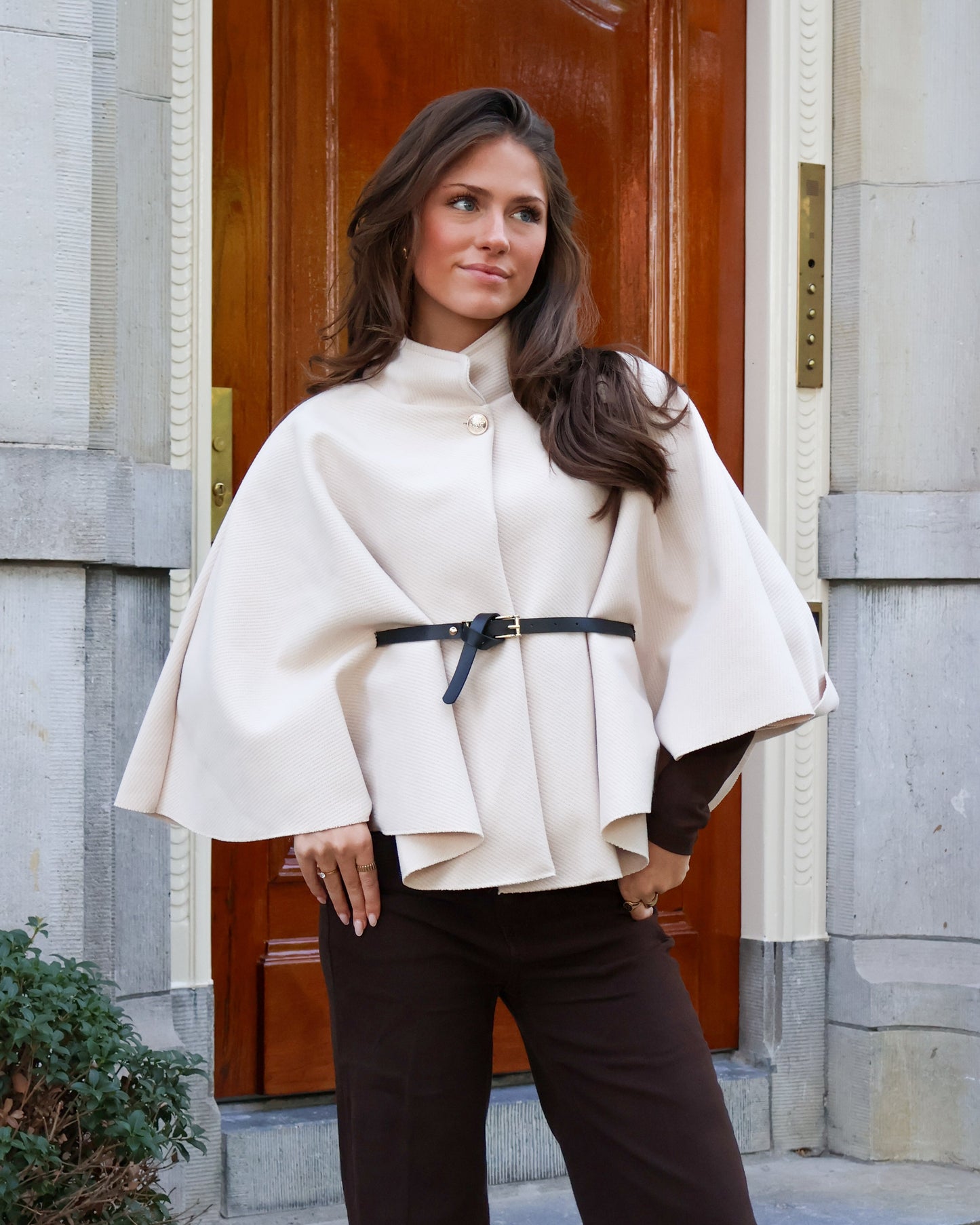 Poncho jacket - Beige