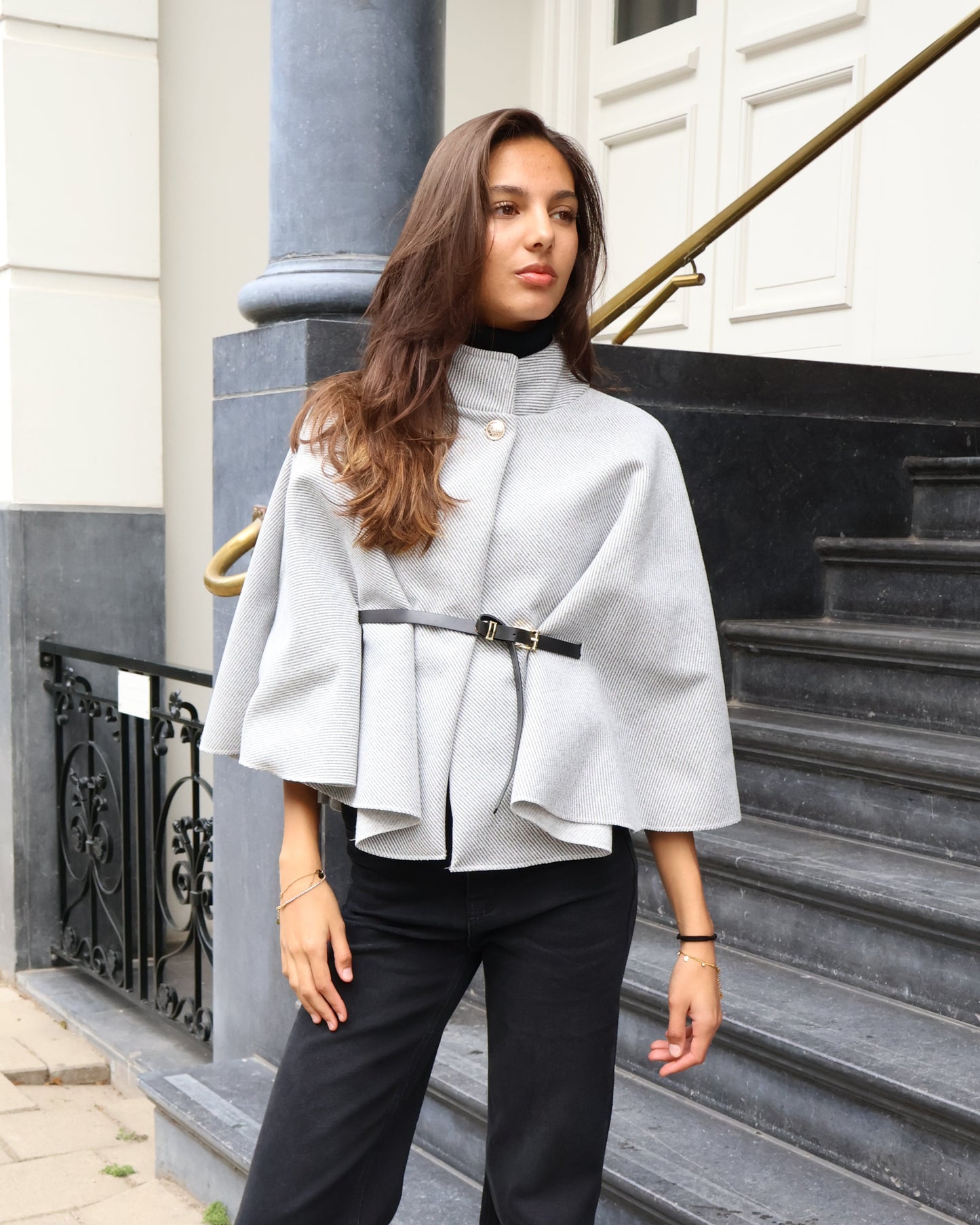 Poncho jacket - Grey