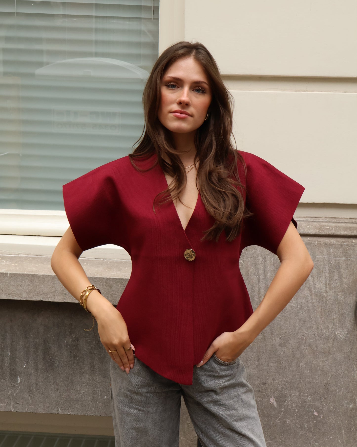 Caia top - Bordeaux