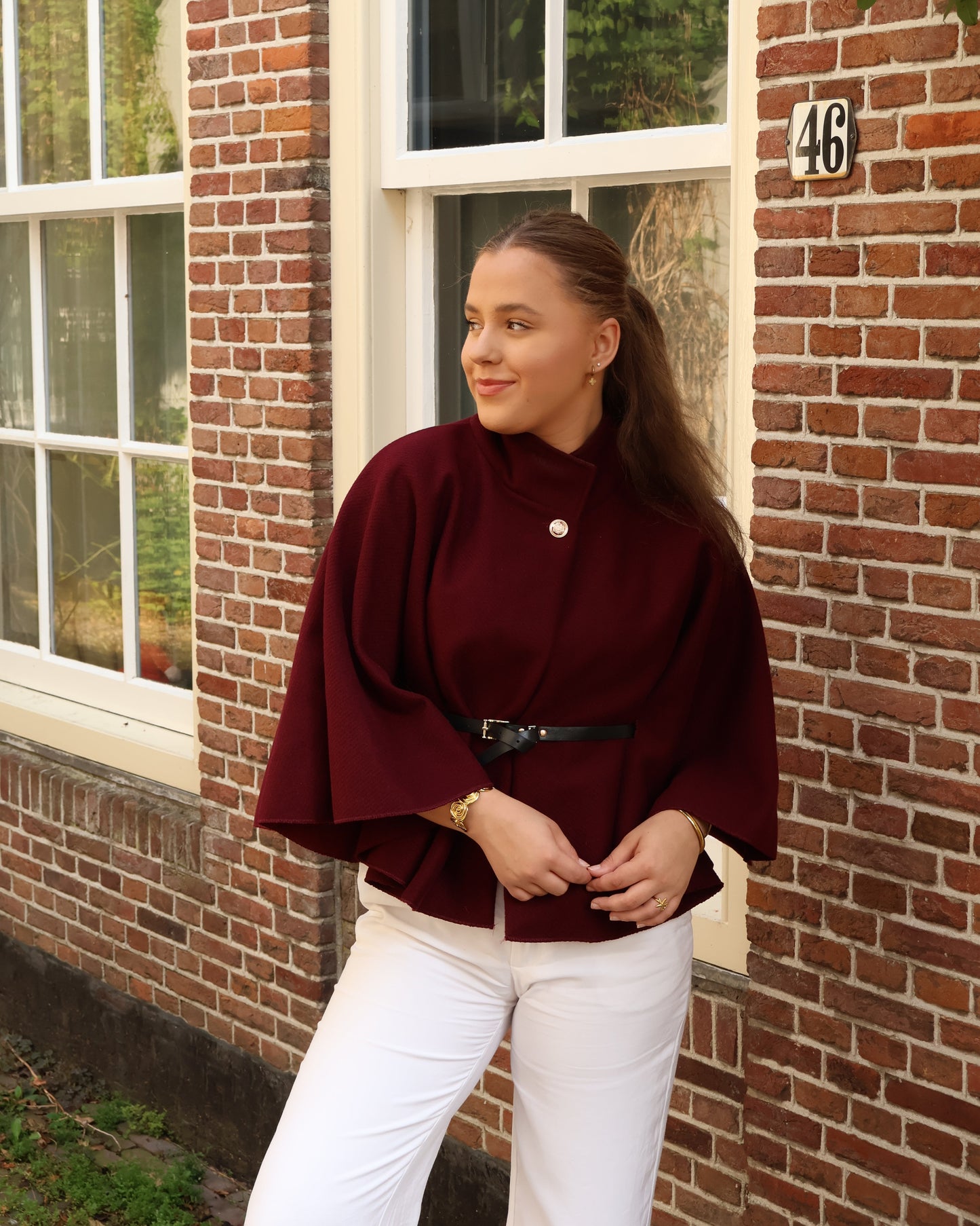 Poncho jacket - Bordeaux