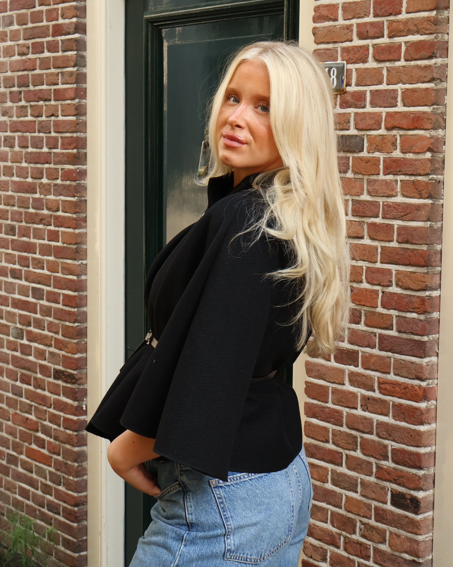 Poncho jacket - Black