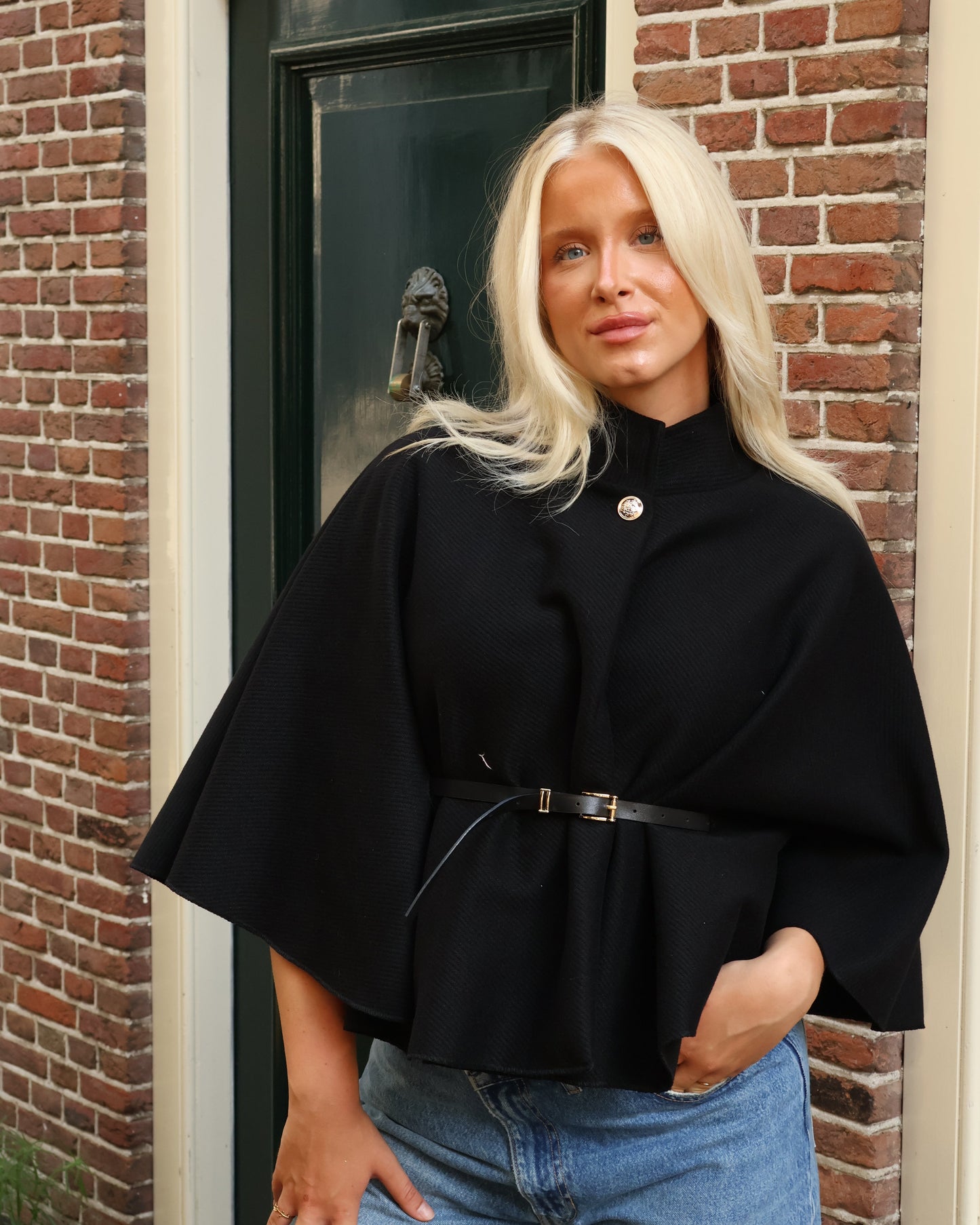 Poncho jacket - Black
