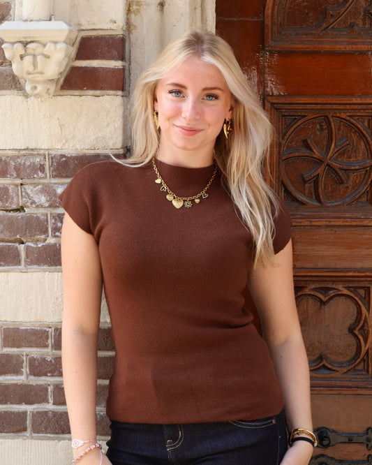 Luna top - Brown