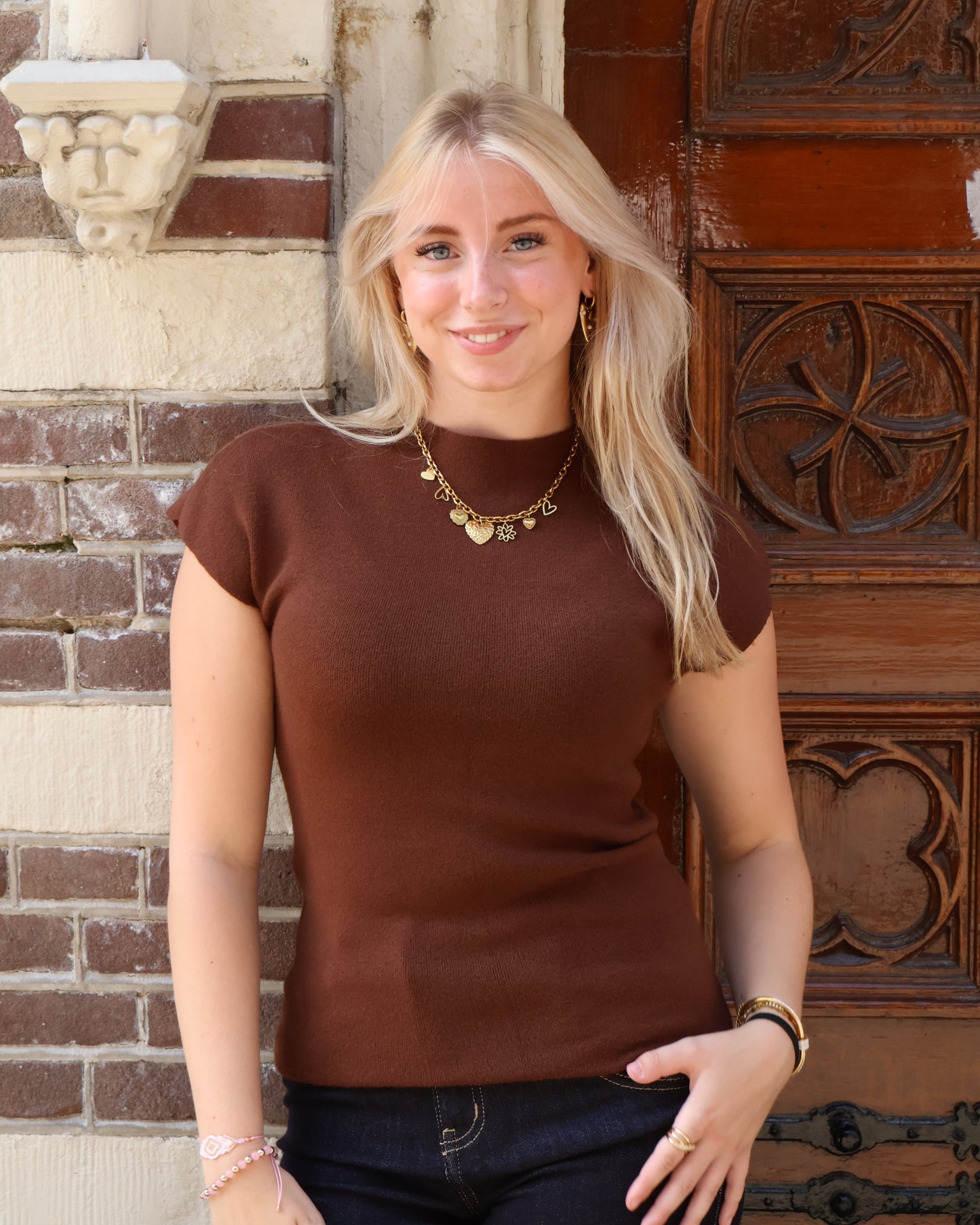 Luna top - Brown