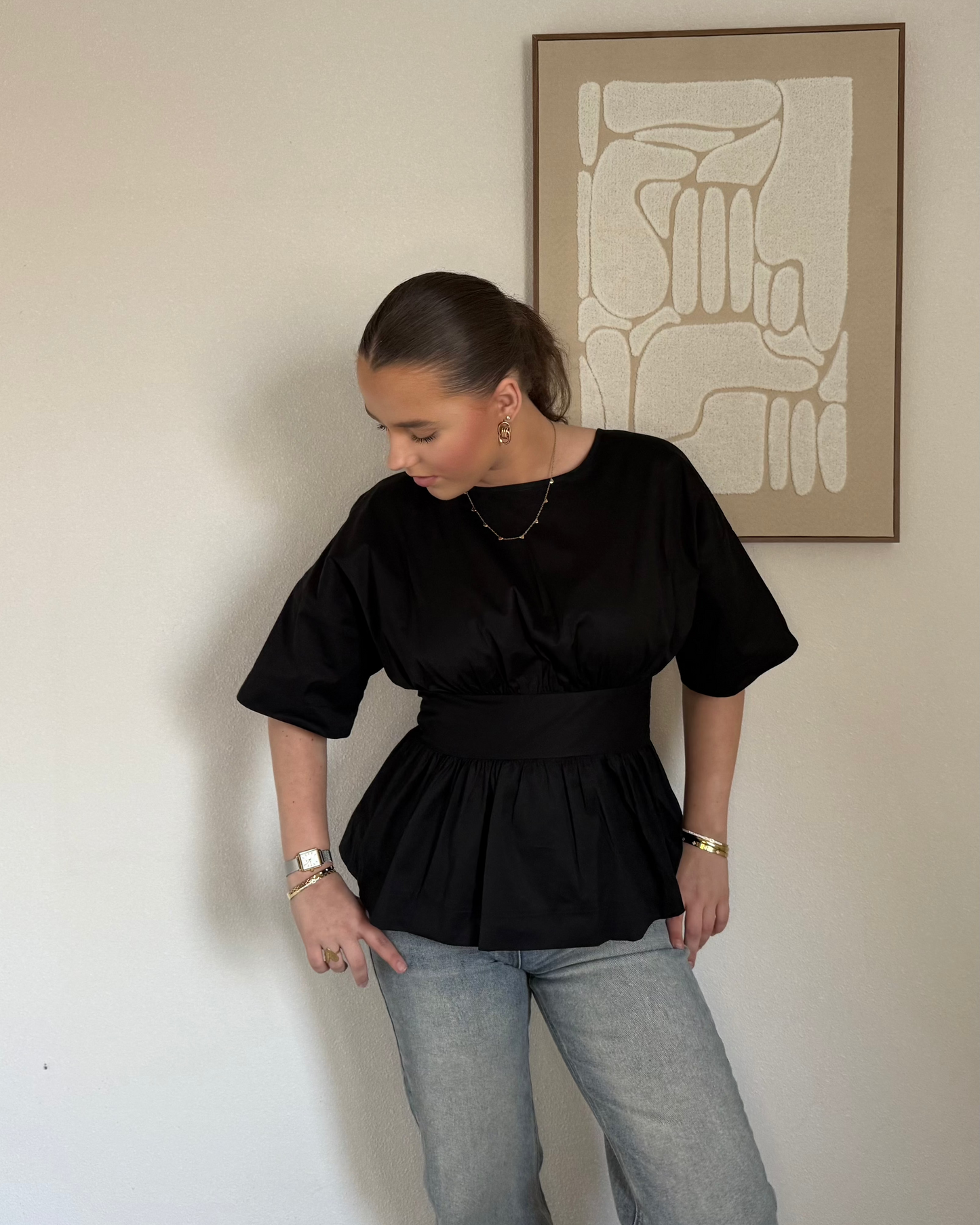 Pipa blouse - Zwart
