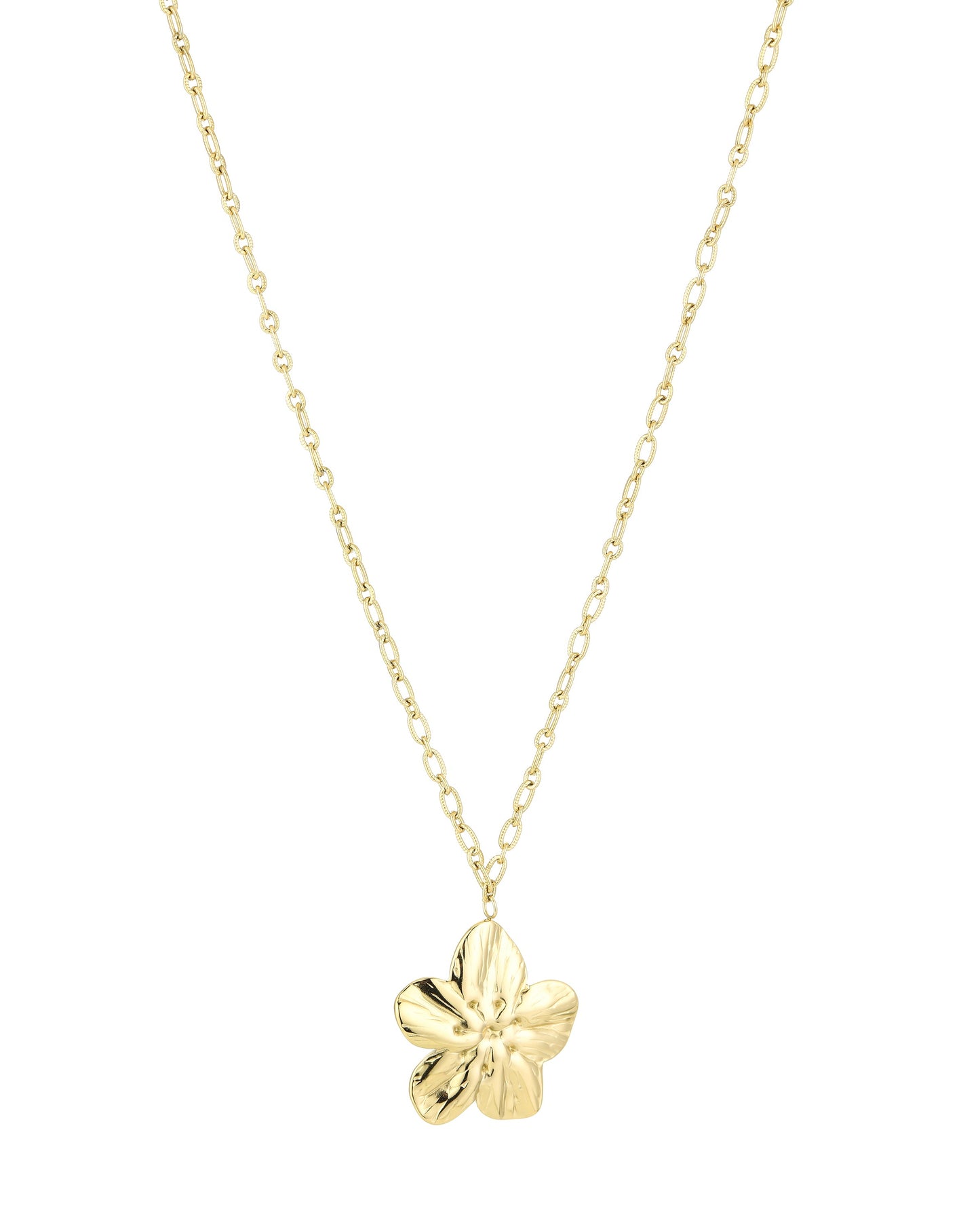 Bloom necklace long - Gold