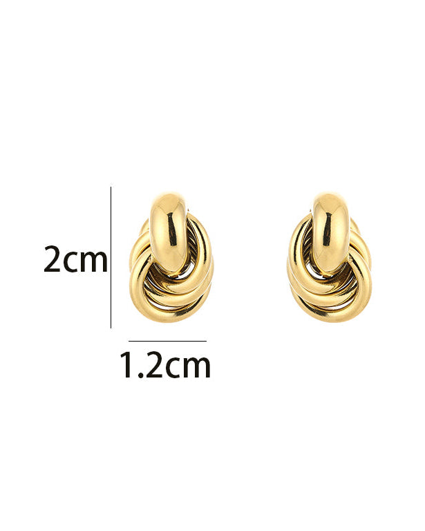 Swirl earings - Gold