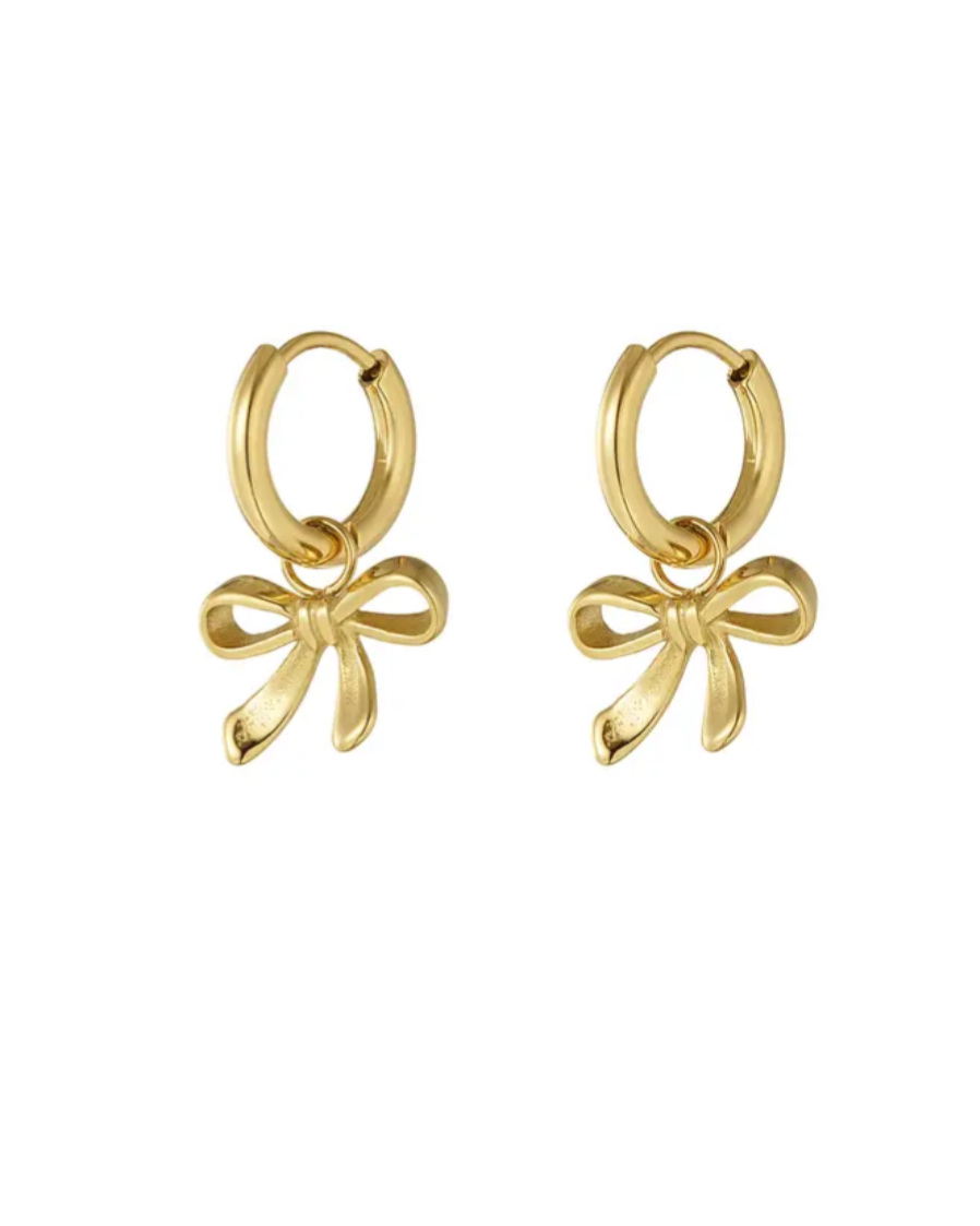 Bow earrings - Gold