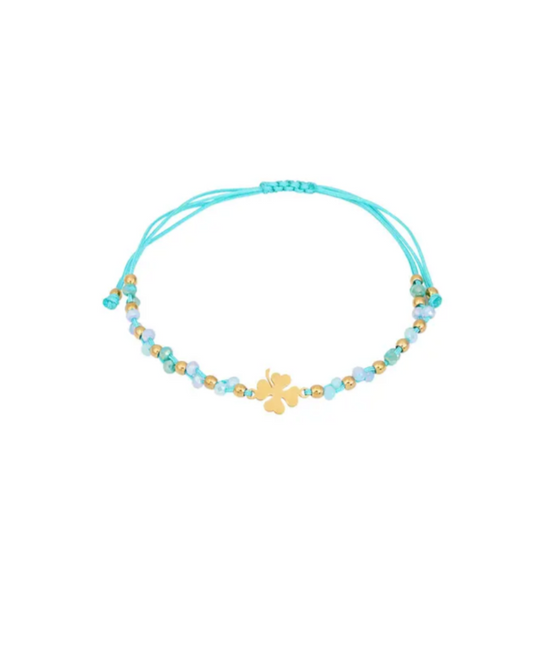 Lucky charm bracelet - Blauw