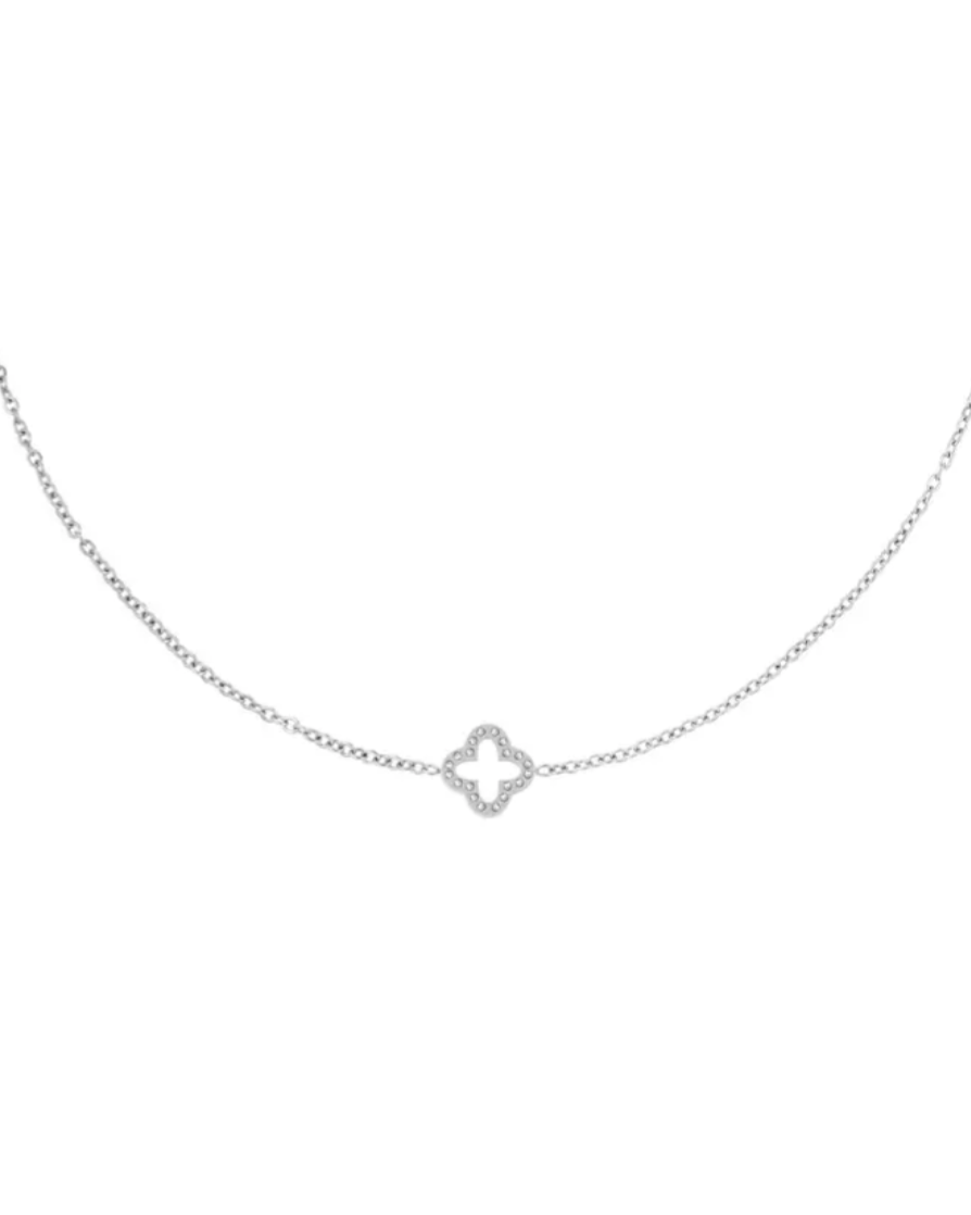 Klaver necklace - Silver