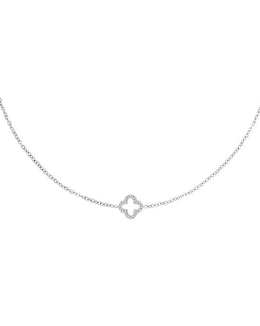 Klaver necklace - Silver