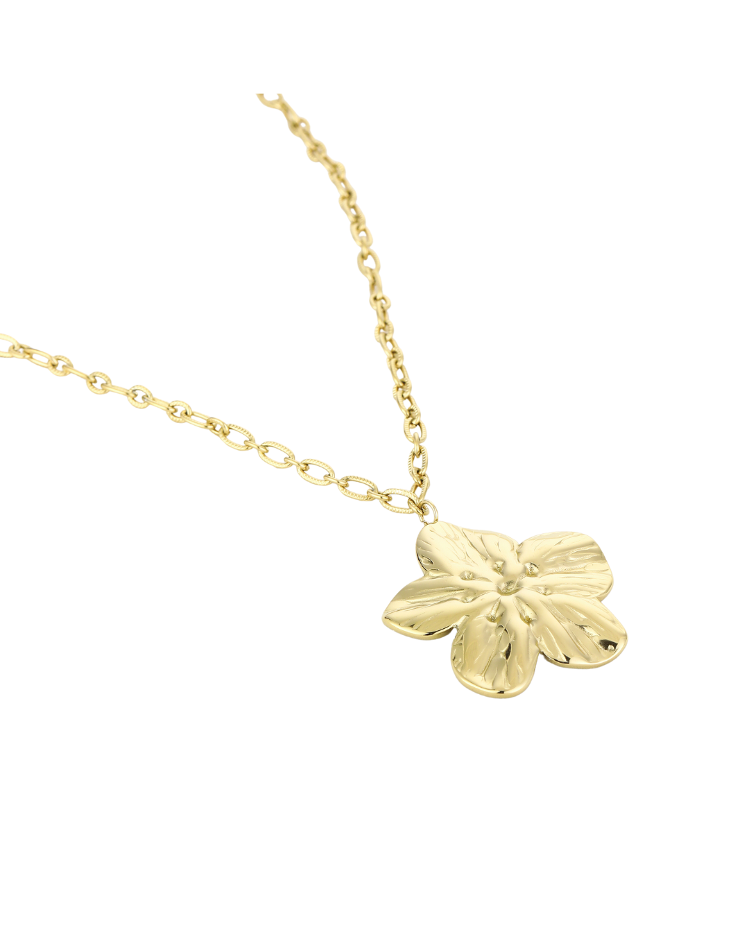 Bloom necklace long - Gold