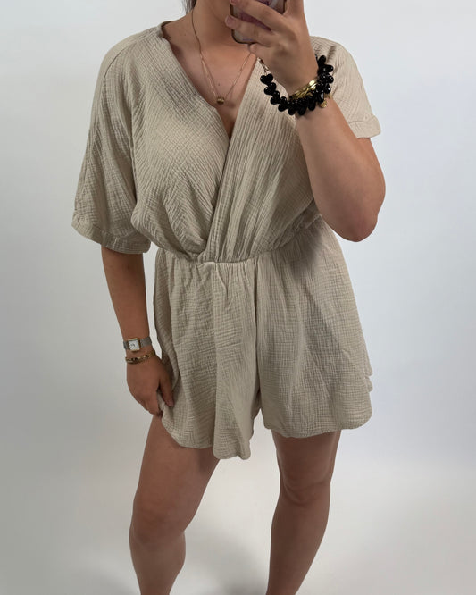 emma playsuit - beige