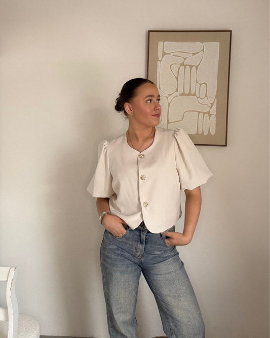 sophia top - creme