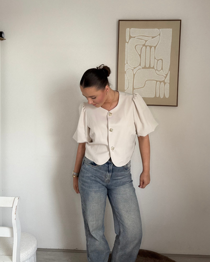 sophia top - creme
