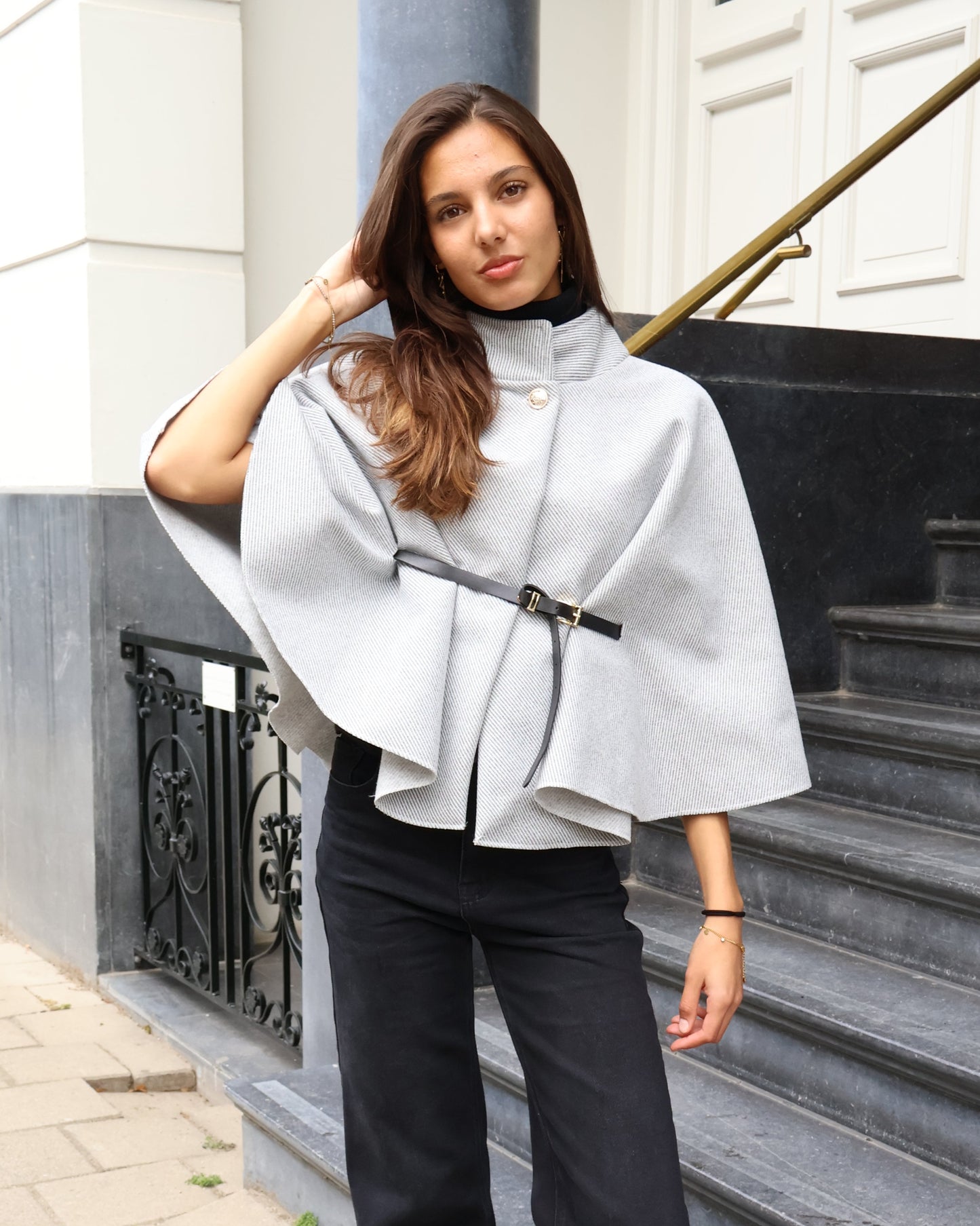 Poncho jacket - Grey