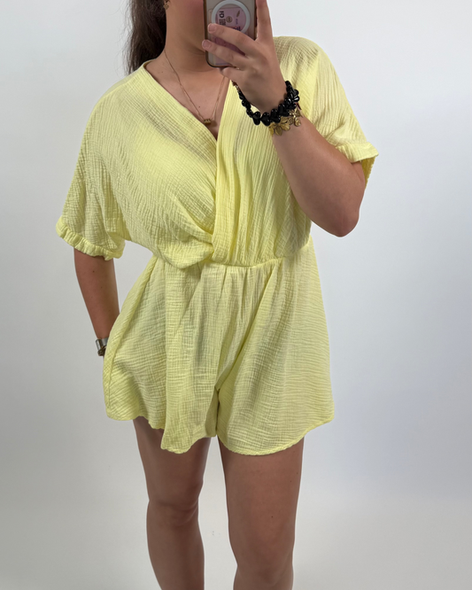 Emma playsuit - yellow