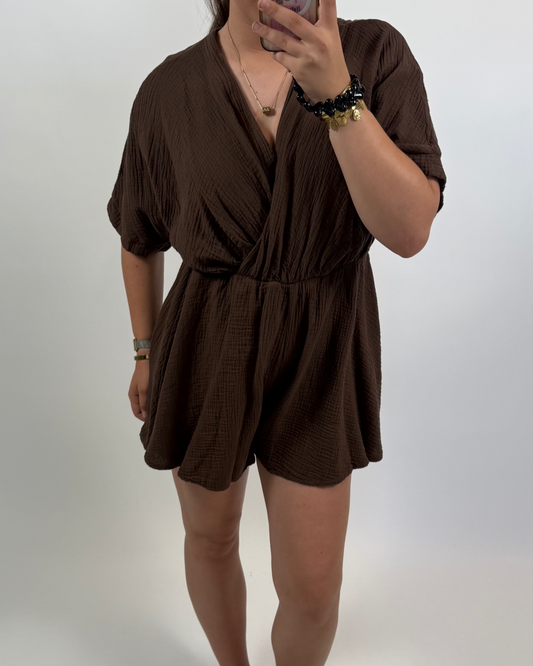Emma playsuit brown