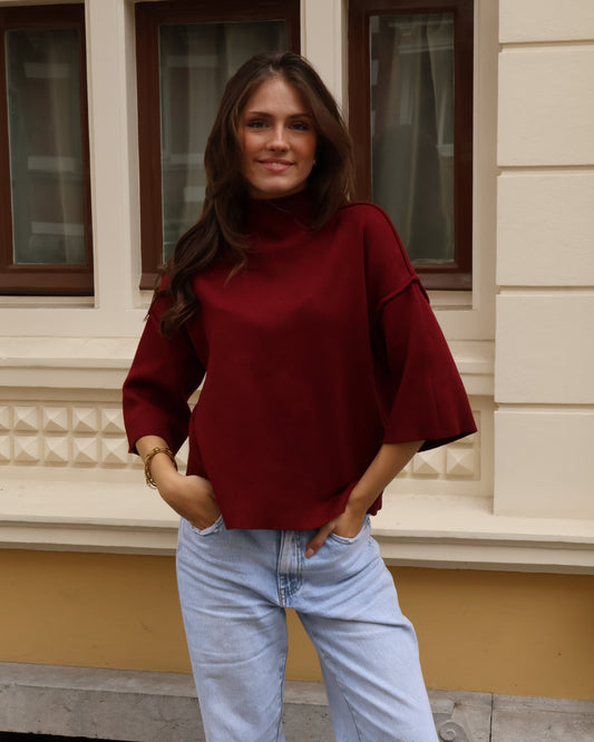 Milou top - Bordeaux
