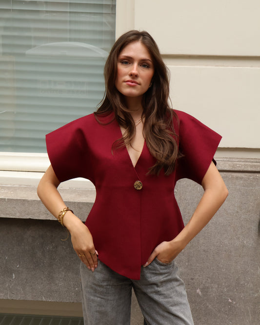 Caia top - Bordeaux
