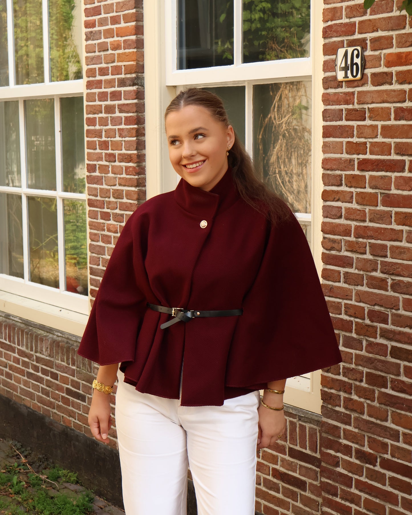 Poncho jacket - Bordeaux