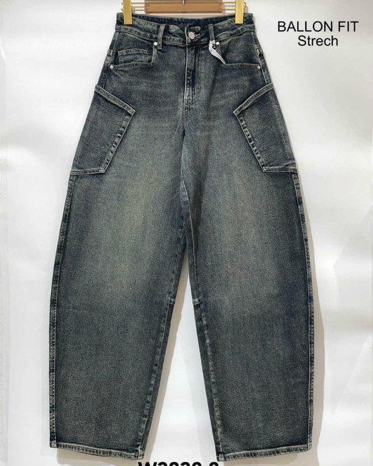 Balloon jeans - Mid wash