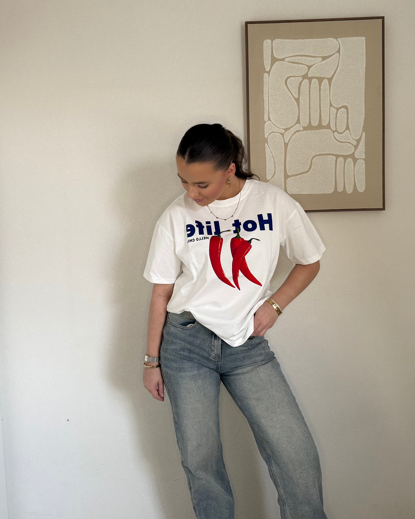 Hot life T shirt - white
