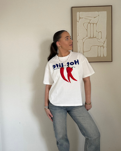 Hot life T shirt - white
