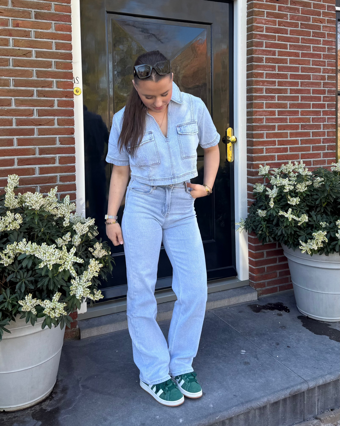 Redefined denim top