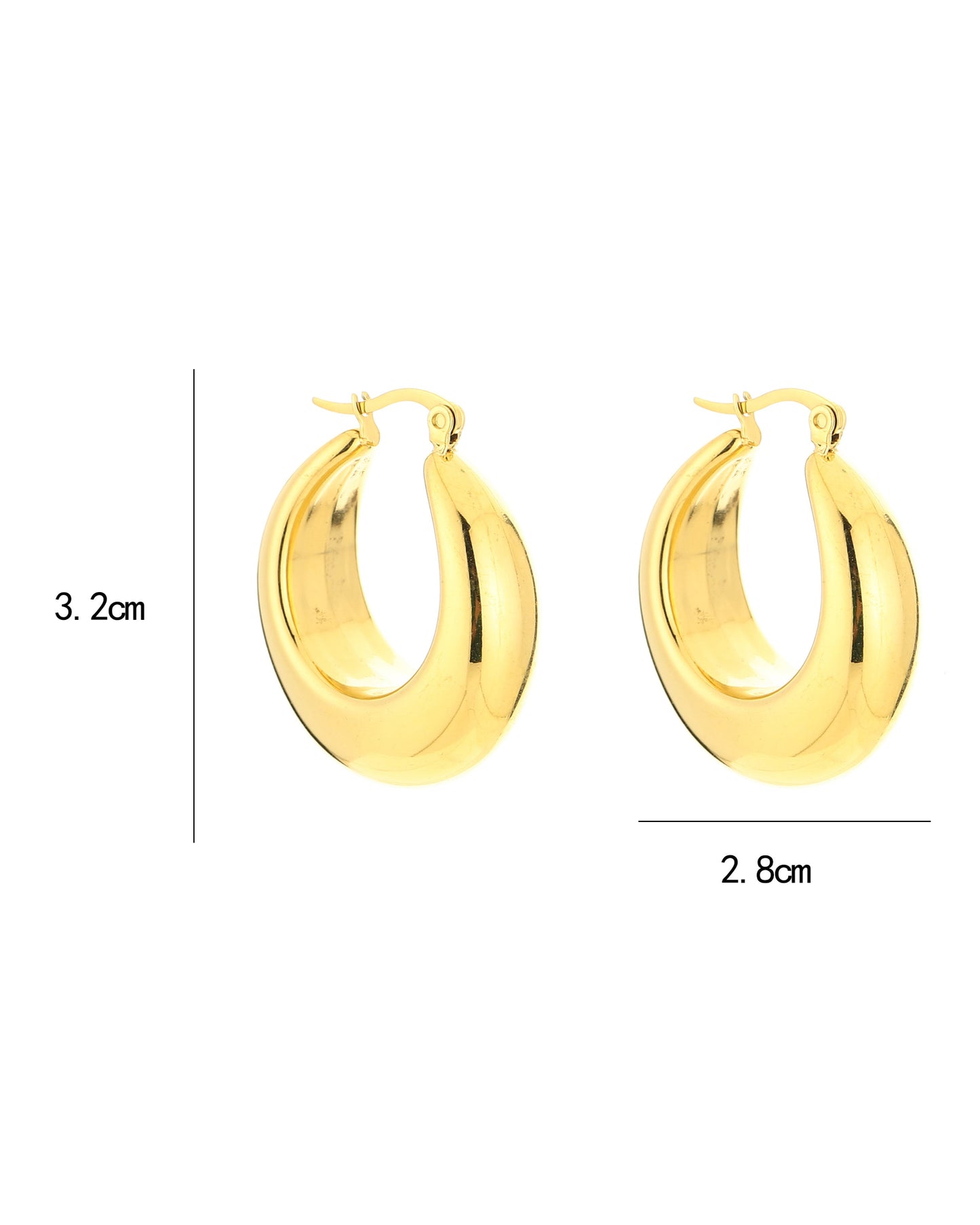 Classy hoops - Gold