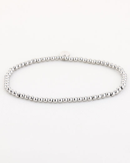 Kralen armband - zilver
