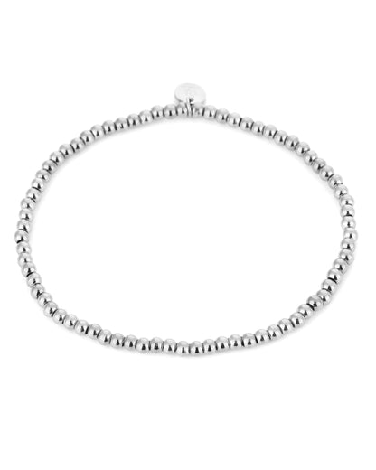 Kralen armband - zilver