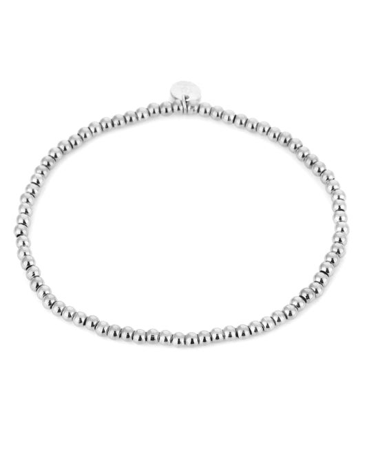 Kralen armband - zilver