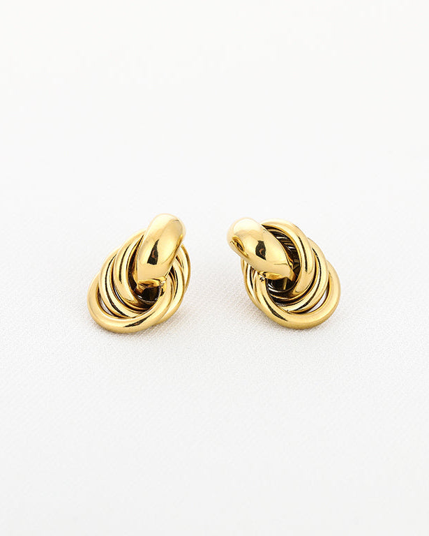 Swirl earings - Gold