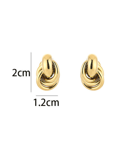 Swirl earings - Gold
