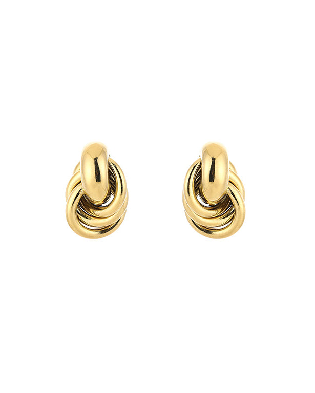 Swirl earings - Gold