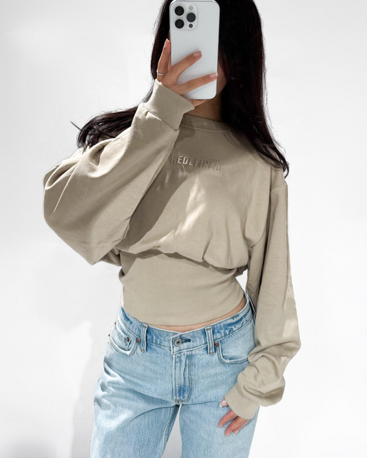 Redefined trui - Taupe
