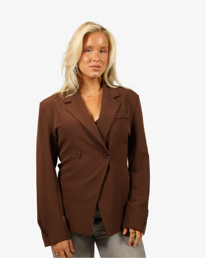 Audrey strass blazer - Brown