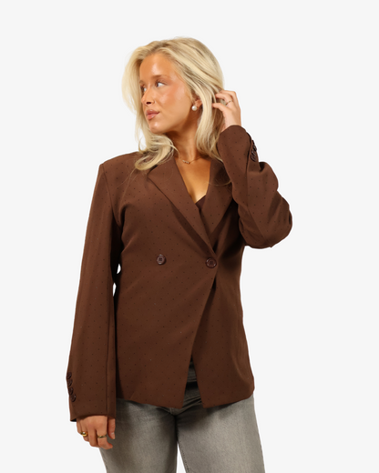 Audrey strass blazer - Brown