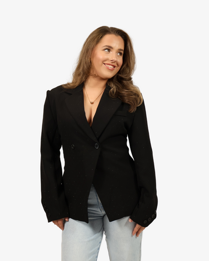 Audrey strass blazer - Black