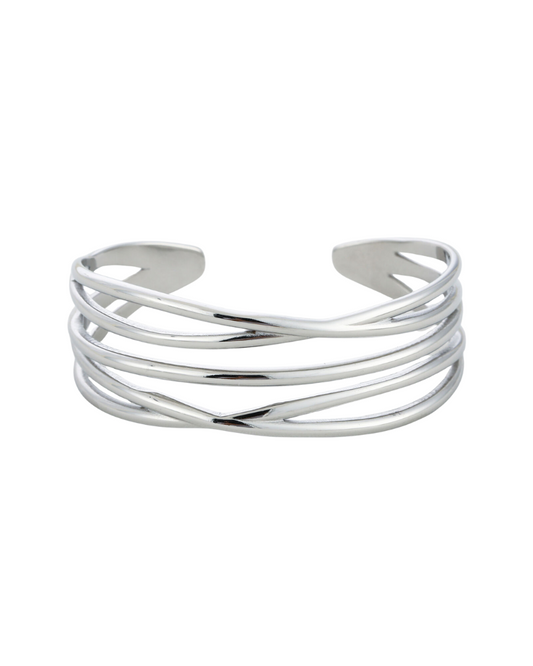 Chique zigzag bangle - Silver